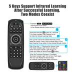 G7V Pro 2.4GHz Fly Air Mouse LED Backlight Wireless Keyboard Remote Control with Gyroscope for Android TV Box / PC, Support Intelligent Voice