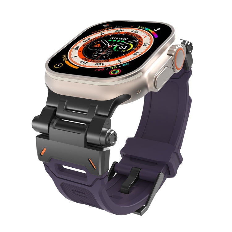 Stainless Steel Connector TPU Watch Band, For Apple Watch Series 9 45mm, For Apple Watch Ultra 49mm