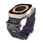 Stainless Steel Connector TPU Watch Band, For Apple Watch Series 7 45mm, For Apple Watch SE 44mm