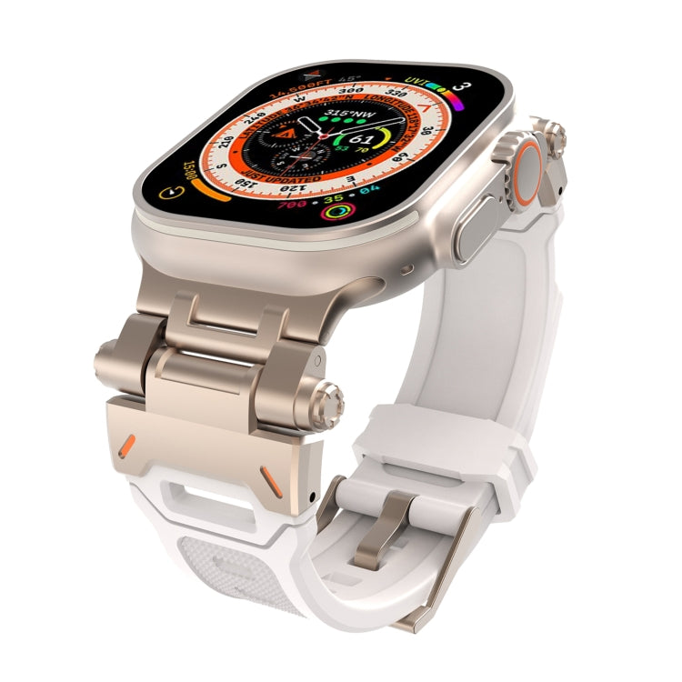 Stainless Steel Connector TPU Watch Band, For Apple Watch Series 4 44mm, For Apple Watch Series 3 42mm