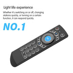 G21 2.4GHz Fly Air Mouse LED Backlight Wireless Keyboard Remote Control with Gyroscope for Android TV Box / PC, Support Intelligent Voice, Orange