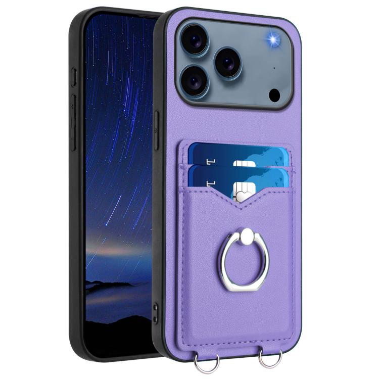 R20 Ring Card Holder Phone Case, For iPhone 17 Pro Max, For iPhone 17 Pro, For iPhone 17, For iPhone Air, For iPhone 15 Pro Max, For iPhone 15 Pro, For iPhone 15 Plus, For iPhone 15
