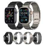 Titanium Metal Watch Band, For Apple Watch Series 7 41mm, For Apple Watch Series 7 45mm, For Apple Watch SE 40mm, For Apple Watch SE 44mm, For Apple Watch Series 6 40mm, For Apple Watch Series 6 44mm, For Apple Watch Series 5 44mm                      ...