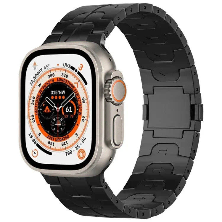 Magnetic Buckle Titanium Alloy Watch Band, For Apple Watch SE 2023 44mm, For Apple Watch Ultra 2 49mm, For Apple Watch Series 9 45mm, For Apple Watch Ultra 49mm, For Apple Watch Series 8 45mm, For Apple Watch SE 2022 44mm, For Apple Watch Series 7 45mm...