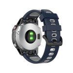 Silicone Two-color Strap, For Garmin Fenix 6