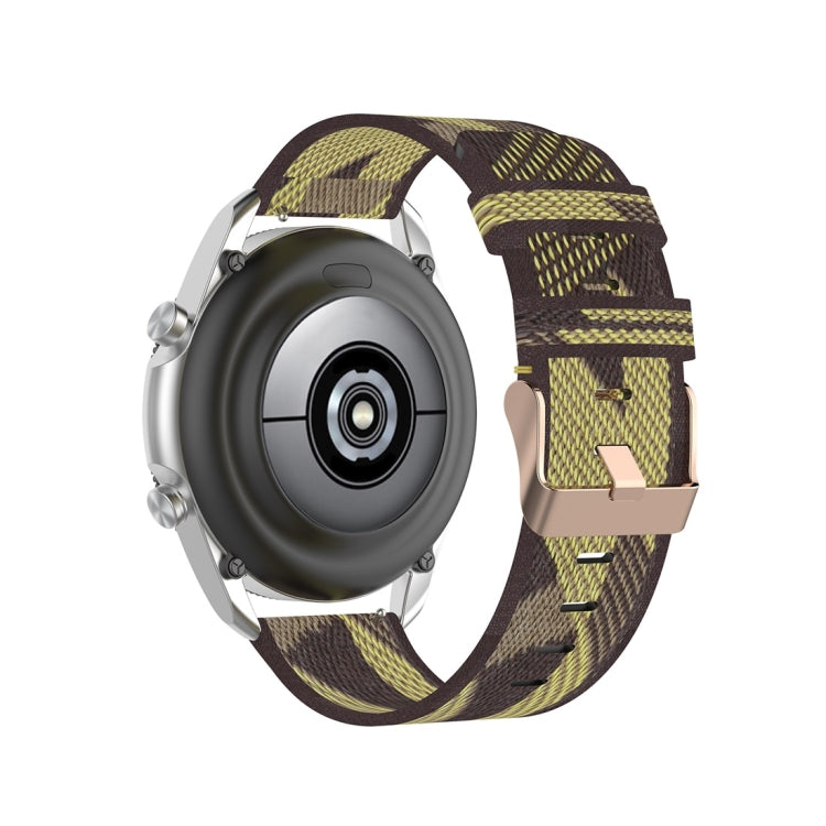 Gewebtes Nylonarmband mit Struktur, Größe: Einheitsgröße 20 mm, für Galaxy Watch 3 41 mm