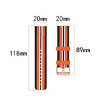 Gewebtes Nylonarmband mit Struktur, Größe: Einheitsgröße 20 mm, für Galaxy Watch 3 41 mm