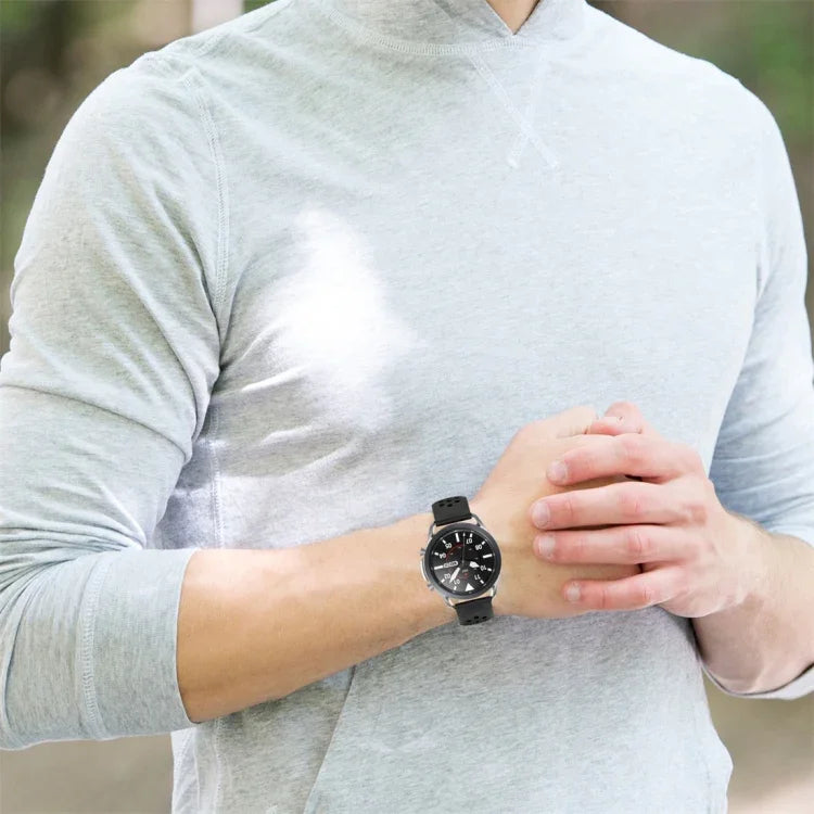 R850 Silicone Sports Solid Color Strap, Size: Free Size 20mm, For Galaxy Watch 3 41mm