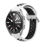 Silicone Sports Two-tone Strap, Size: Free Size 20mm, For Galaxy Watch 3 41mm