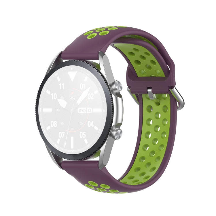 Silicone Sports Two-tone Strap, Size: Free Size 20mm, For Galaxy Watch 3 41mm