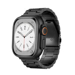 3-Bead Flat Buckle Titanium Alloy Watch Band, For Apple Watch Series 5 44mm, For Apple Watch Series 5 40mm, For Apple Watch Series 4 44mm, For Apple Watch Series 4 40mm, For Apple Watch Series 3 38mm, For Apple Watch Series 3 42mm