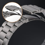 3-Bead Flat Buckle Titanium Alloy Watch Band, For Apple Watch Series 5 44mm, For Apple Watch Series 5 40mm, For Apple Watch Series 4 44mm, For Apple Watch Series 4 40mm, For Apple Watch Series 3 38mm, For Apple Watch Series 3 42mm