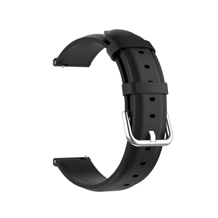Round Tail Leather Strap, Size: Free Size 20mm, For Galaxy Watch 3 41mm