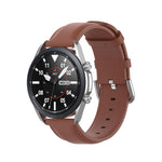 Round Tail Leather Strap, Size: Free Size 20mm, For Galaxy Watch 3 41mm