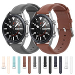 Round Tail Leather Strap, Size: Free Size 20mm, For Galaxy Watch 3 41mm