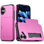 غطاء هاتف مضاد للصدمات مع فتحة بطاقة، لهاتف iPhone 16