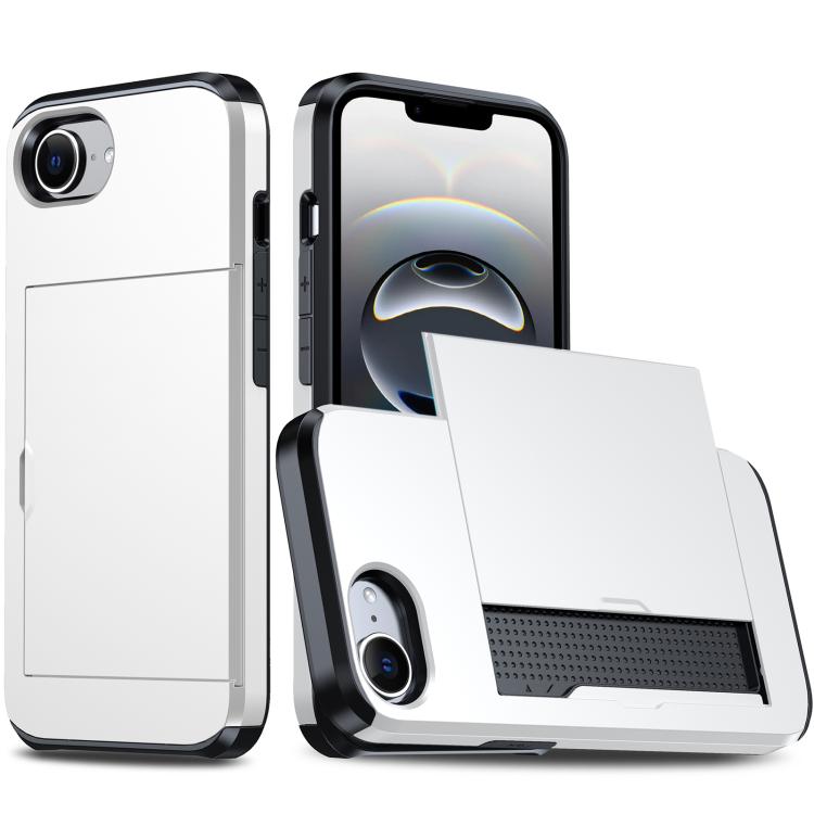 غطاء هاتف مضاد للصدمات مع فتحة بطاقة، لهواتف iPhone 17e / 16e، iPhone 17 Pro Max، iPhone 17 Pro، iPhone 17