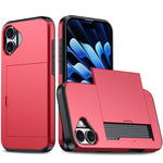 Shockproof Armor Phone Case with Card Slot, For iPhone 17e / 16e, For iPhone 17 Pro Max, For iPhone 17 Pro, For iPhone 17