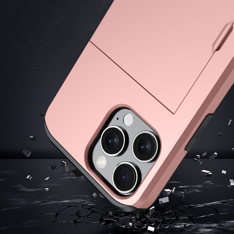 غطاء هاتف مضاد للصدمات مع فتحة بطاقة، لهاتف iPhone 16