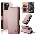 Side Buckle Magnetic Frosted Leather Phone Case, For iPhone 16 Pro, For iPhone 16 Plus, For iPhone 16, For iPhone 15 Pro Max, For iPhone 15 Pro, For iPhone 15 Plus