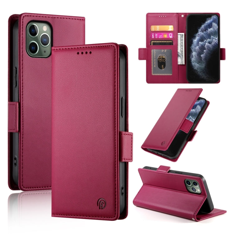 Side Buckle Magnetic Frosted Leather Phone Case, For iPhone 12 mini, For iPhone 11 Pro Max, For iPhone 11, For iPhone 11 Pro, For iPhone X / XS, For iPhone XR