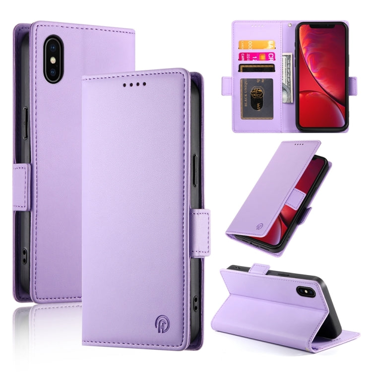 Side Buckle Magnetic Frosted Leather Phone Case, For iPhone 12 mini, For iPhone 11 Pro Max, For iPhone 11, For iPhone 11 Pro, For iPhone X / XS, For iPhone XR