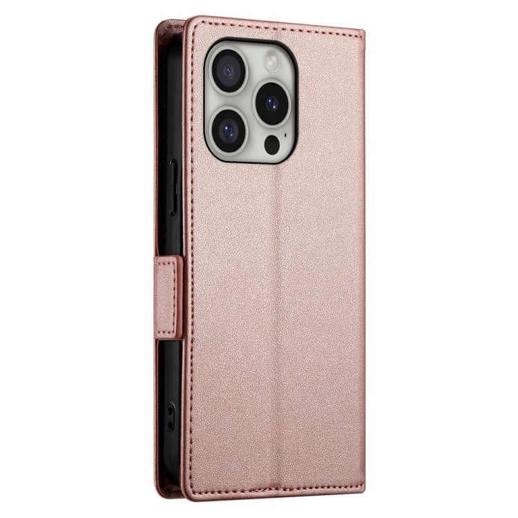 Side Buckle Magnetic Frosted Leather Phone Case, For iPhone 16 Pro, For iPhone 16 Plus, For iPhone 16, For iPhone 15 Pro Max, For iPhone 15 Pro, For iPhone 15 Plus