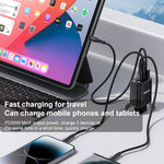 Yesido YC69 30W USB + Dual USB-C / Type-C Digital Display Charger, Specification:EU Plug, YC69