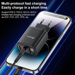 Yesido YC69 30W USB + Dual USB-C / Type-C Digital Display Charger, Specification:EU Plug, YC69