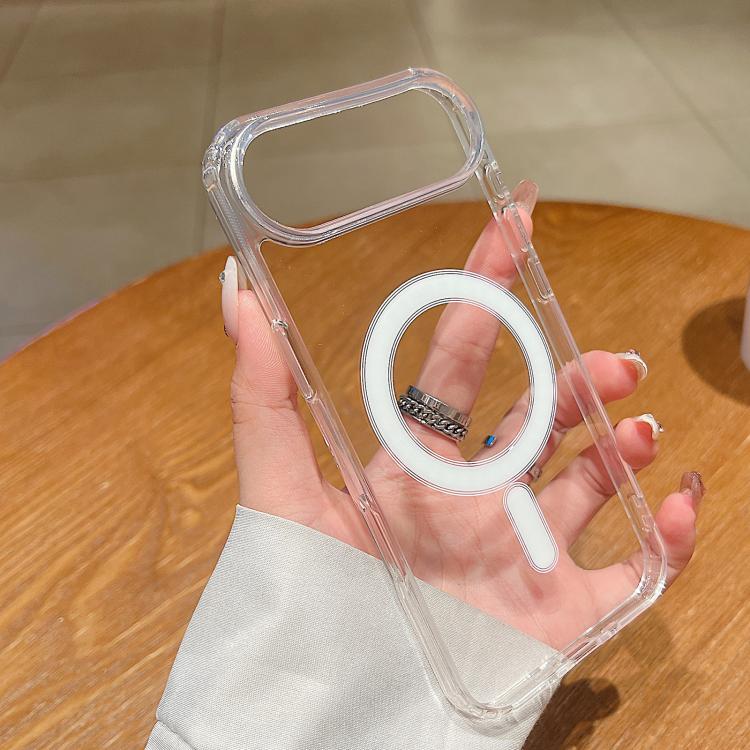 Large Hole Camera MagSafe Magnetic Clear Acrylic TPU Case, For iPhone 18 Pro, For iPhone 18 Pro Max, For iPhone 17 Pro Max, For iPhone 17 Pro, For iPhone 17, For iPhone 17 Air, For iPhone 16 Pro Max, For iPhone 16 Pro, For iPhone 16 Plus, For iPhone 16