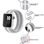 Nylon Loop Watchband, For Apple Watch Series 8&7 41mm / SE 2&6&SE&5&4 40mm / 3&2&1 38mm, For Apple Watch Ultra 49mm / Series 8&7 45mm / SE 2&6&SE&5&4 44mm / 3&2&1 42mm, For Apple Watch Series 7 41mm / 6 & SE & 5 & 4 40mm / 3 & 2 & 1 38mm               ...