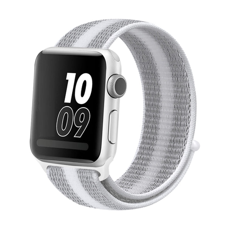 Nylon Loop Watchband, For Apple Watch Series 8&7 41mm / SE 2&6&SE&5&4 40mm / 3&2&1 38mm, For Apple Watch Ultra 49mm / Series 8&7 45mm / SE 2&6&SE&5&4 44mm / 3&2&1 42mm, For Apple Watch Series 7 41mm / 6 & SE & 5 & 4 40mm / 3 & 2 & 1 38mm               ...