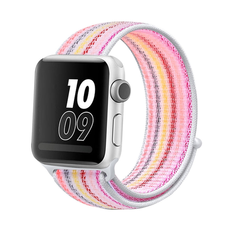 Nylon Loop Watchband, For Apple Watch Series 8&7 41mm / SE 2&6&SE&5&4 40mm / 3&2&1 38mm, For Apple Watch Ultra 49mm / Series 8&7 45mm / SE 2&6&SE&5&4 44mm / 3&2&1 42mm, For Apple Watch Series 7 41mm / 6 & SE & 5 & 4 40mm / 3 & 2 & 1 38mm               ...