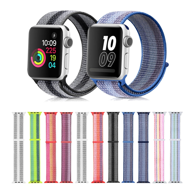 Nylon Loop Watchband, For Apple Watch Series 8&7 41mm / SE 2&6&SE&5&4 40mm / 3&2&1 38mm, For Apple Watch Ultra 49mm / Series 8&7 45mm / SE 2&6&SE&5&4 44mm / 3&2&1 42mm, For Apple Watch Series 7 41mm / 6 & SE & 5 & 4 40mm / 3 & 2 & 1 38mm               ...