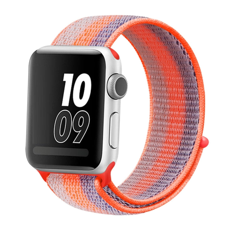 Nylon Loop Watchband, For Apple Watch Series 8&7 41mm / SE 2&6&SE&5&4 40mm / 3&2&1 38mm, For Apple Watch Ultra 49mm / Series 8&7 45mm / SE 2&6&SE&5&4 44mm / 3&2&1 42mm, For Apple Watch Series 7 41mm / 6 & SE & 5 & 4 40mm / 3 & 2 & 1 38mm               ...