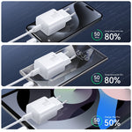 طقم شاحن JOYROOM JR-TCF20 بمنفذ USB-C / Type-C بقوة 20 واط PD مع كابل Type-C إلى 8 بن، قابس الاتحاد الأوروبي + كابل Type-C إلى 8 بن