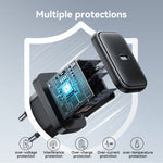 مجموعة شاحن سريع JOYROOM JR-TCF23 بقوة 25 واط USB-C / Type-C مع كابل Type-C إلى Type-C، قابس الاتحاد الأوروبي، قابس المملكة المتحدة