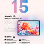 Teclast P30T Tablet PC with Leather Case & Keyboard 10.1 inch WiFi6,  Android 15 Unisoc T606 Octa-core, P30T