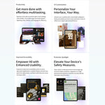 Teclast P30T Tablet PC with Leather Case & Keyboard 10.1 inch WiFi6,  Android 15 Unisoc T606 Octa-core, P30T