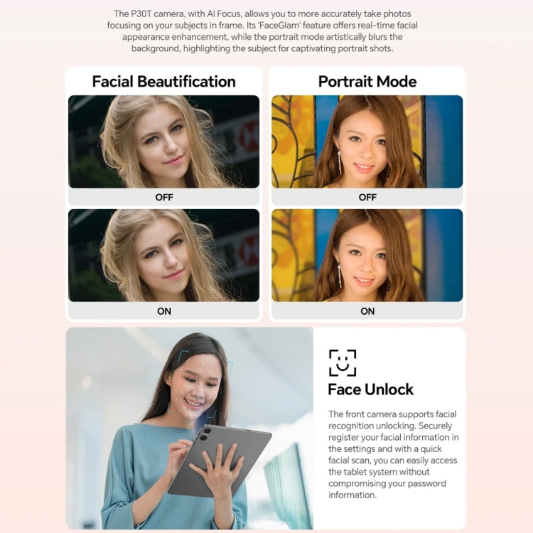 Teclast P30T Tablet PC with Leather Case & Keyboard 10.1 inch WiFi6,  Android 15 Unisoc T606 Octa-core, P30T