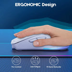 ONIKUMA CW917 RGB 4800DPI Dual Mode Wired + 2.4GHz Wireless Mouse, CW917 (Black), CW917 (White)