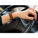 Round Tail Retro Crazy Horse Texture Genuine Leather Replacement Strap Watchband, For Apple Watch 5 & 4 44mm / 3 & 2 & 1 42mm, For Apple Watch Series 7 41mm / 6 & SE & 5 & 4 40mm / 3 & 2 & 1 38mm