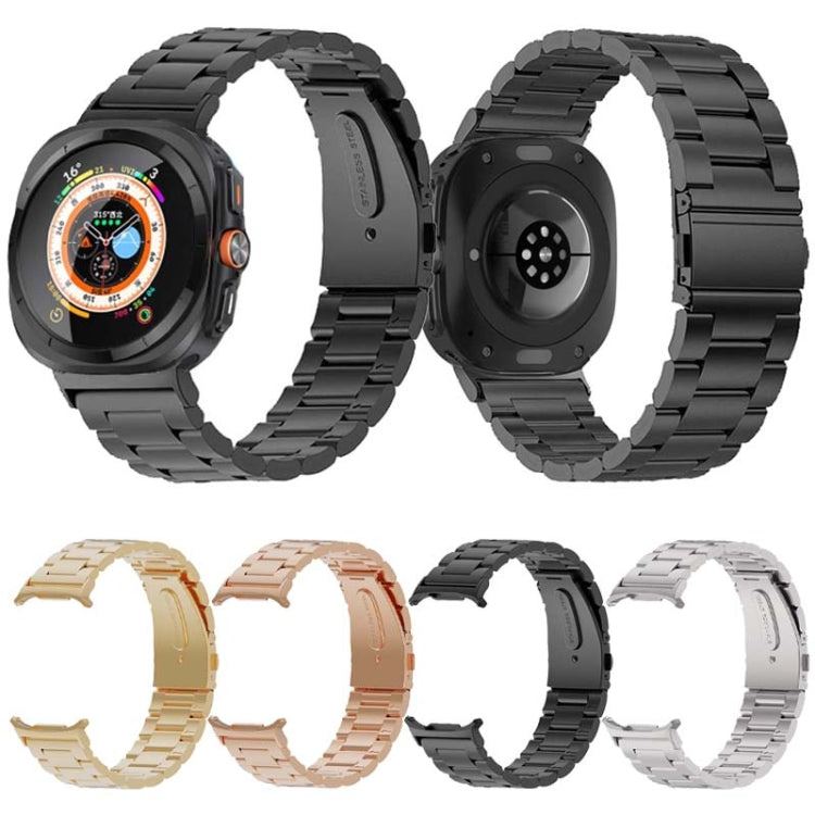 Three Beads Steel Watch Band, For Samsung Galaxy Watch Ultra 47mm / Ultra 2025