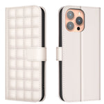 Square Texture Leather Phone Case, For iPhone 17e / 16e, For iPhone 17 Pro Max, For iPhone 16 Pro Max, For iPhone 16 Pro, For iPhone 16 Plus, For iPhone 16, For iPhone 15 Pro Max, For iPhone 15 Pro