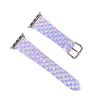 Discolor Glitter Fish Scale Texture Replacement Strap Watchband, For Apple Watch 5 & 4 40mm / 3 & 2 & 1 38mm, For Apple Watch 5 & 4 44mm / 3 & 2 & 1 42mm