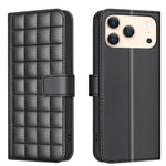 Square Texture Leather Phone Case, For iPhone 17e / 16e, For iPhone 17 Pro Max, For iPhone 16 Pro Max, For iPhone 16 Pro, For iPhone 16 Plus, For iPhone 16, For iPhone 15 Pro Max, For iPhone 15 Pro