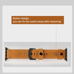 Genuine Leather Replacement Strap Watchband, For Apple Watch 5 & 4 40mm / 3 & 2 & 1 38mm