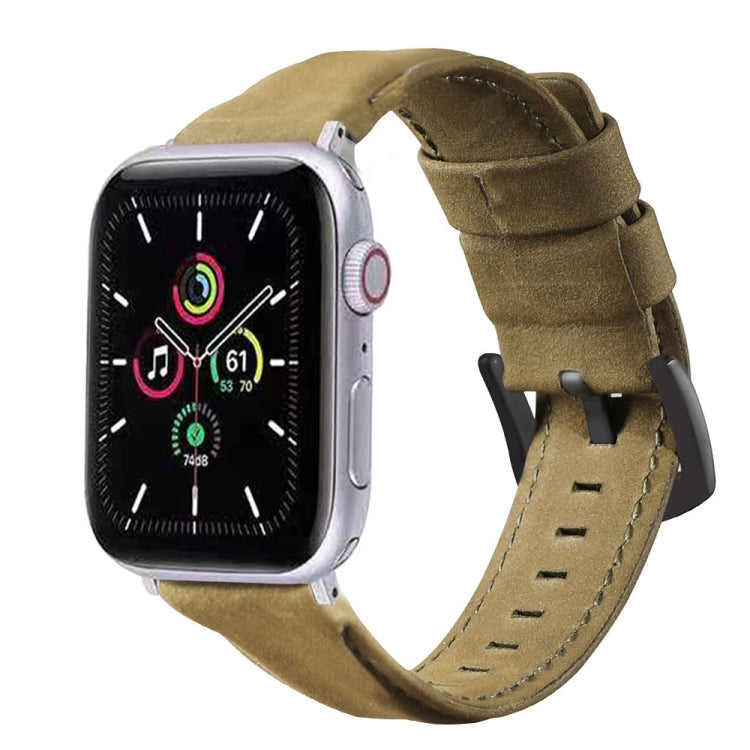 Genuine Leather Replacement Strap Watchband, For Apple Watch 5 & 4 40mm / 3 & 2 & 1 38mm, For Apple Watch 5 & 4 44mm / 3 & 2 & 1 42mm