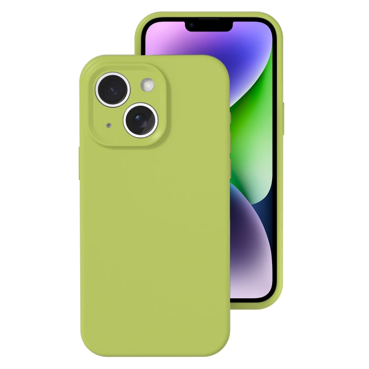 Precise Hole Liquid Silicone Jelly Color Full Coverage Phone Case, For iPhone 14 Plus