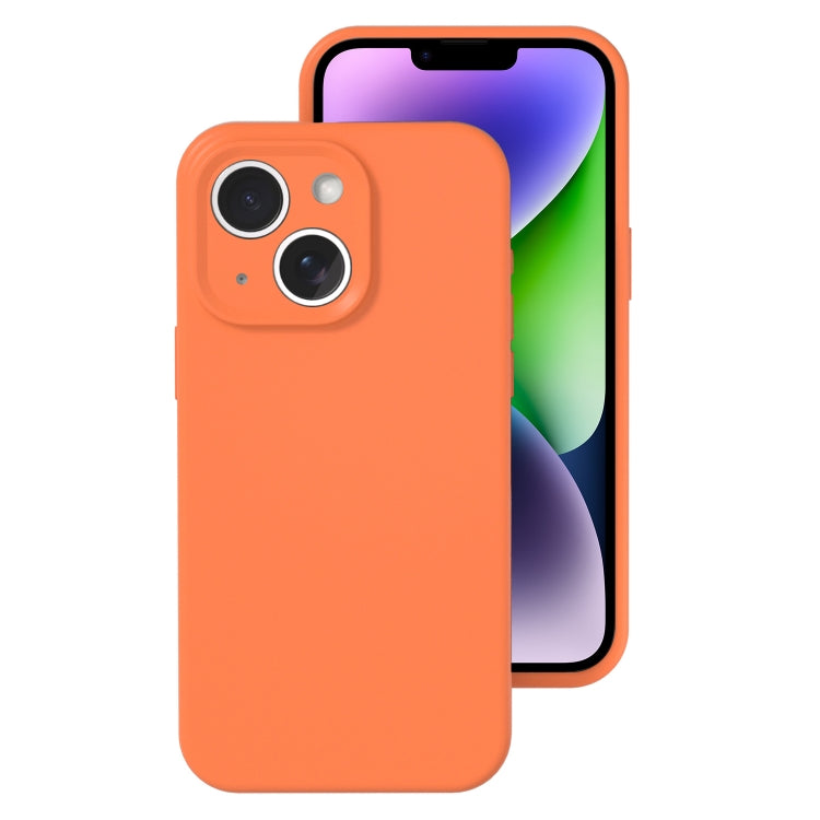 Precise Hole Liquid Silicone Jelly Color Full Coverage Phone Case, For iPhone 14 Plus